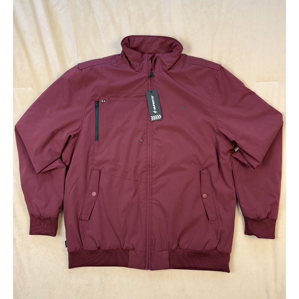 SUPER73 Resetter Division Royce Jacket Men’s Large Burgundy NWT $120
